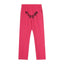 Sp5der Rhinestone Letter Graphic Hot Pink Casual Sweatpants