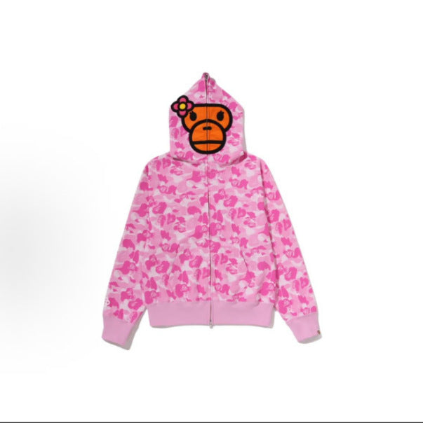 A Bathing Ape Baby Milo Flower Camo Full Zip Hoodie Main Image