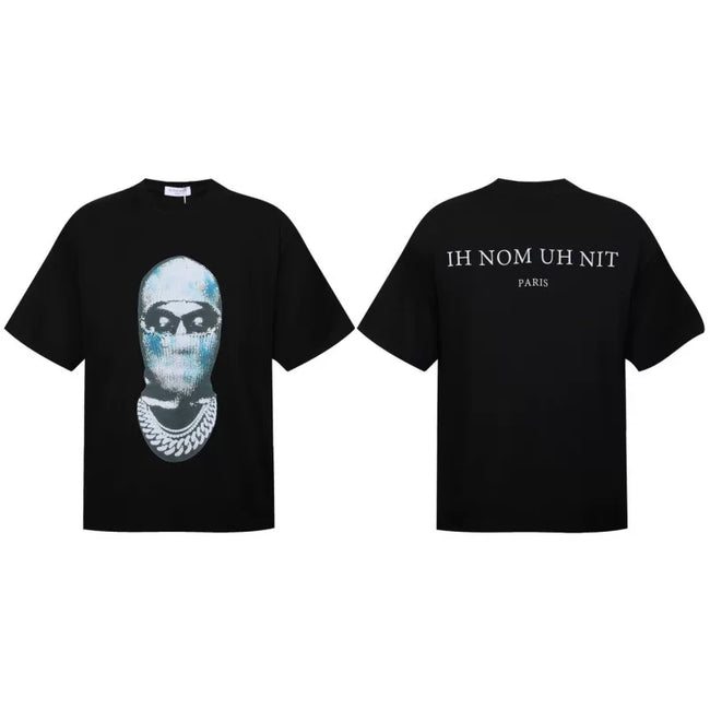 IH NOM UH NIT Graphic Masked Portrait Tee - Black Hover Image