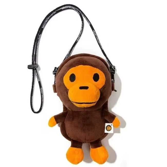 A Bathing Ape Baby Milo Plush Doll Crossbody Shoulder Bag Hover Image