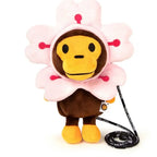 A Bathing Ape Baby Milo Pink Flower Costume Plush Crossbody Bag