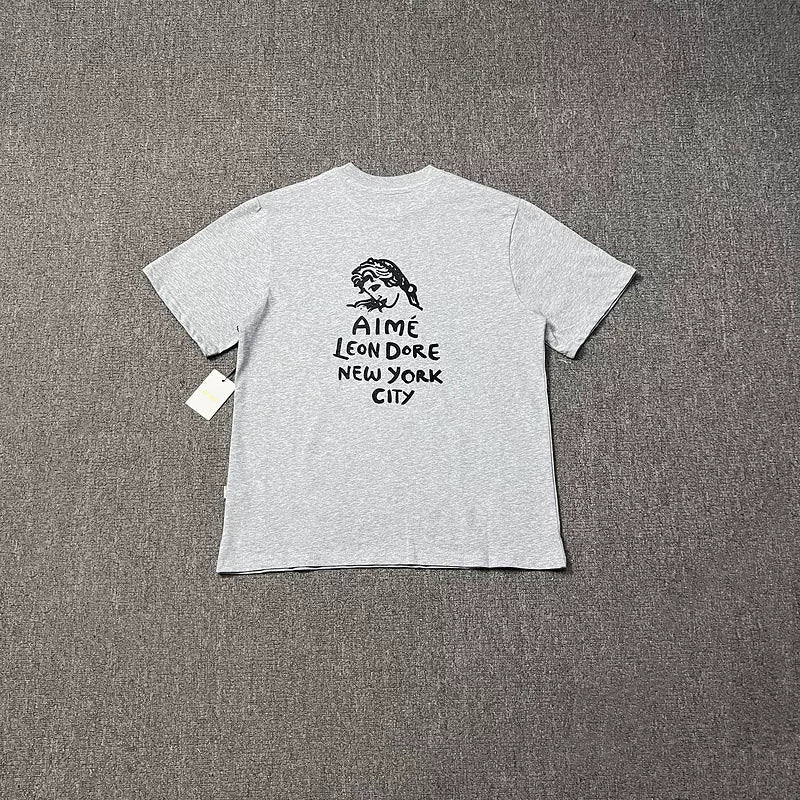 Aimé Leon Dore Figure Graphic Tee - Heather Grey