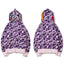 BAPE Shark Full Zip Hoodie Purple Camo Edition