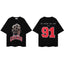 IH NOM UH NIT Chicago 91 Rodman Braids Graphic Tee - Black
