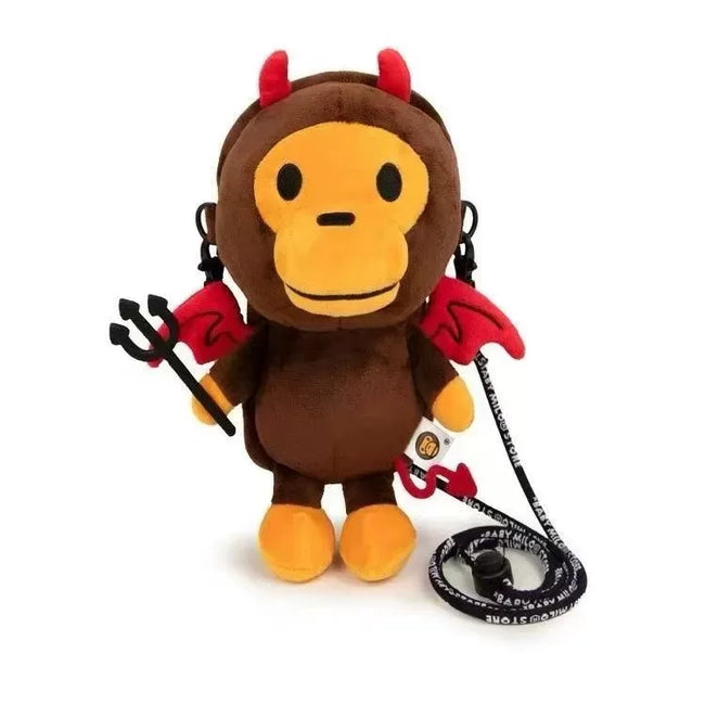 A Bathing Ape Baby Milo Devil Plush Doll Crossbody Bag Hover Image