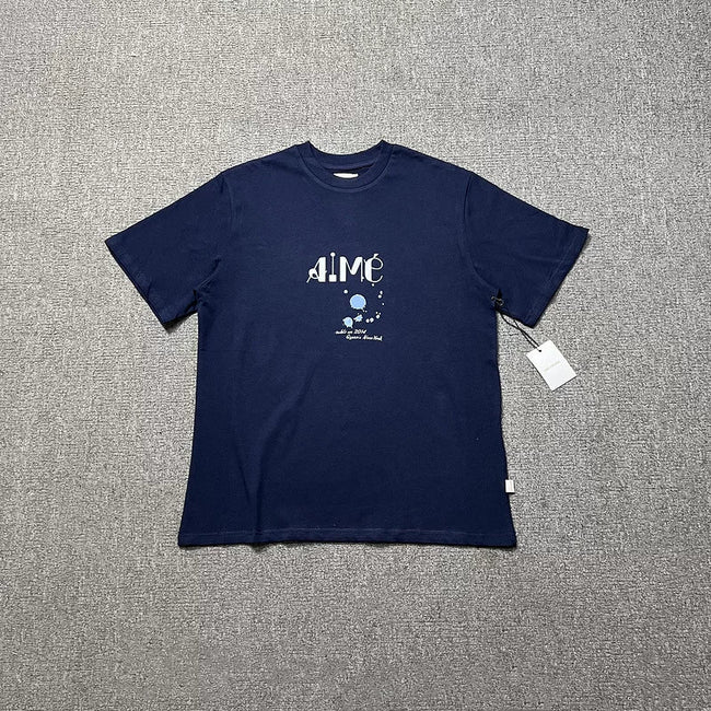 Aimé Leon Dore Small Globe Graphic Tee - Navy Hover Image