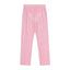 Sp5der Rhinestone Letter Graphic Pink Casual Sweatpants