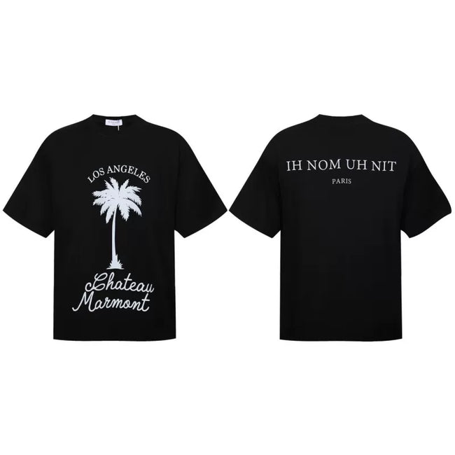 IH NOM UH NIT Palm Tree Chateau Marmont Graphic Tee - Black Hover Image