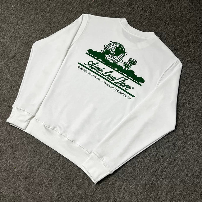 Aimé Leon Dore World Graphic Sweatshirt - White Hover Image