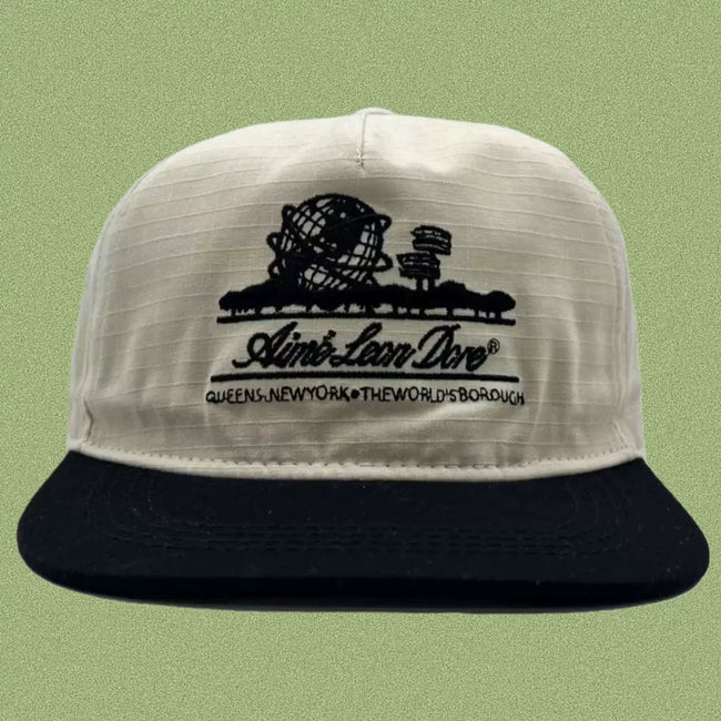 Aimé Leon Dore World Graphic Hat - Cream / Navy Hover Image